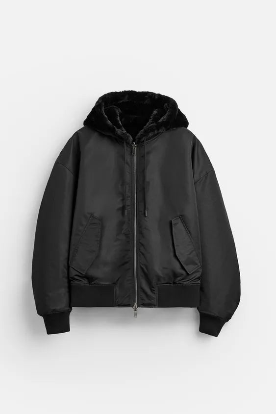 REVERSIBLE BOMBER JACKET