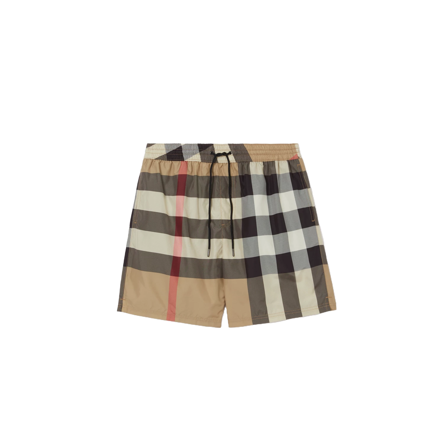 CHEQUERED - SHORTS BEIGE